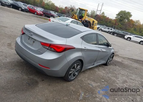 2015 Hyundai Elantra Limited from USA, damaged, VIN 5NPDH4AE3FH581291